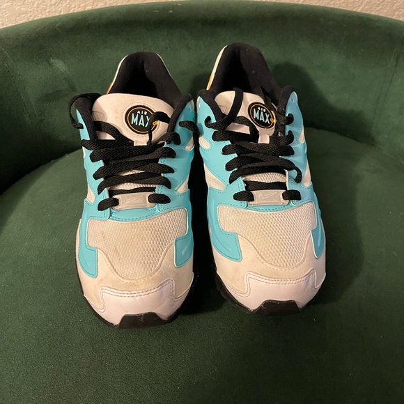 Nike Air Max 2 Light Teal and White Sneakers - Picture 4 of 8